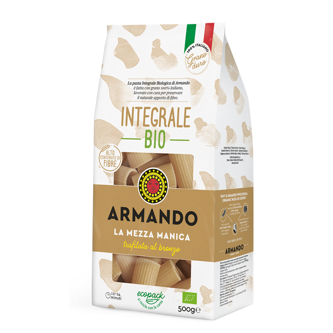 Mezza manica Integrale Bio 4 Kg. 8 x 500g