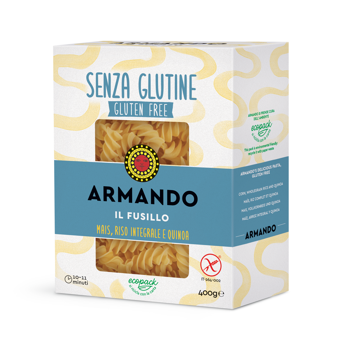 Fusillo Senza Glutine 4,8 Kg. 12 x 400g