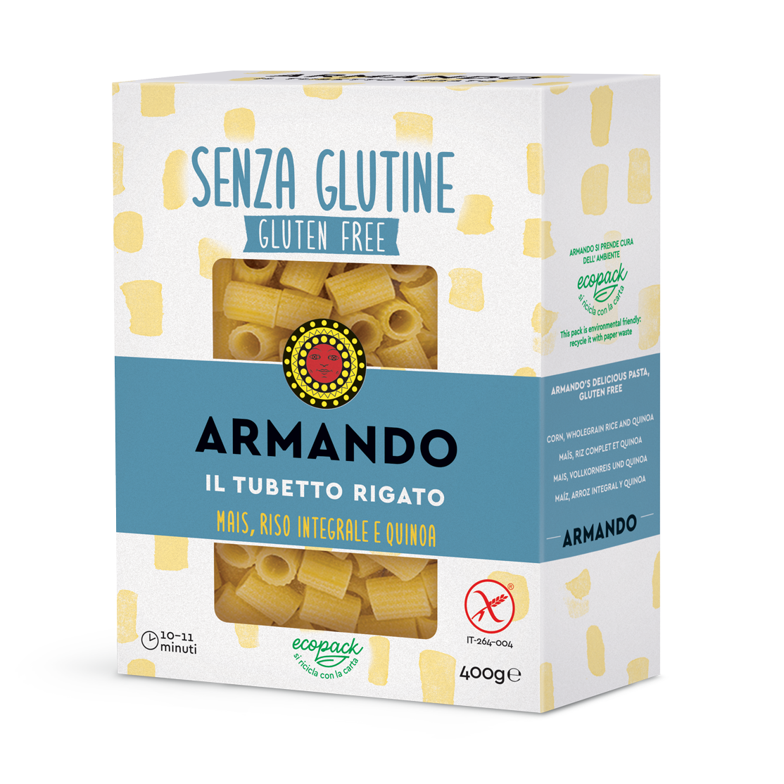 Il Tubetto Rigato Senza Glutine 4,80 Kg. 12 x 400g