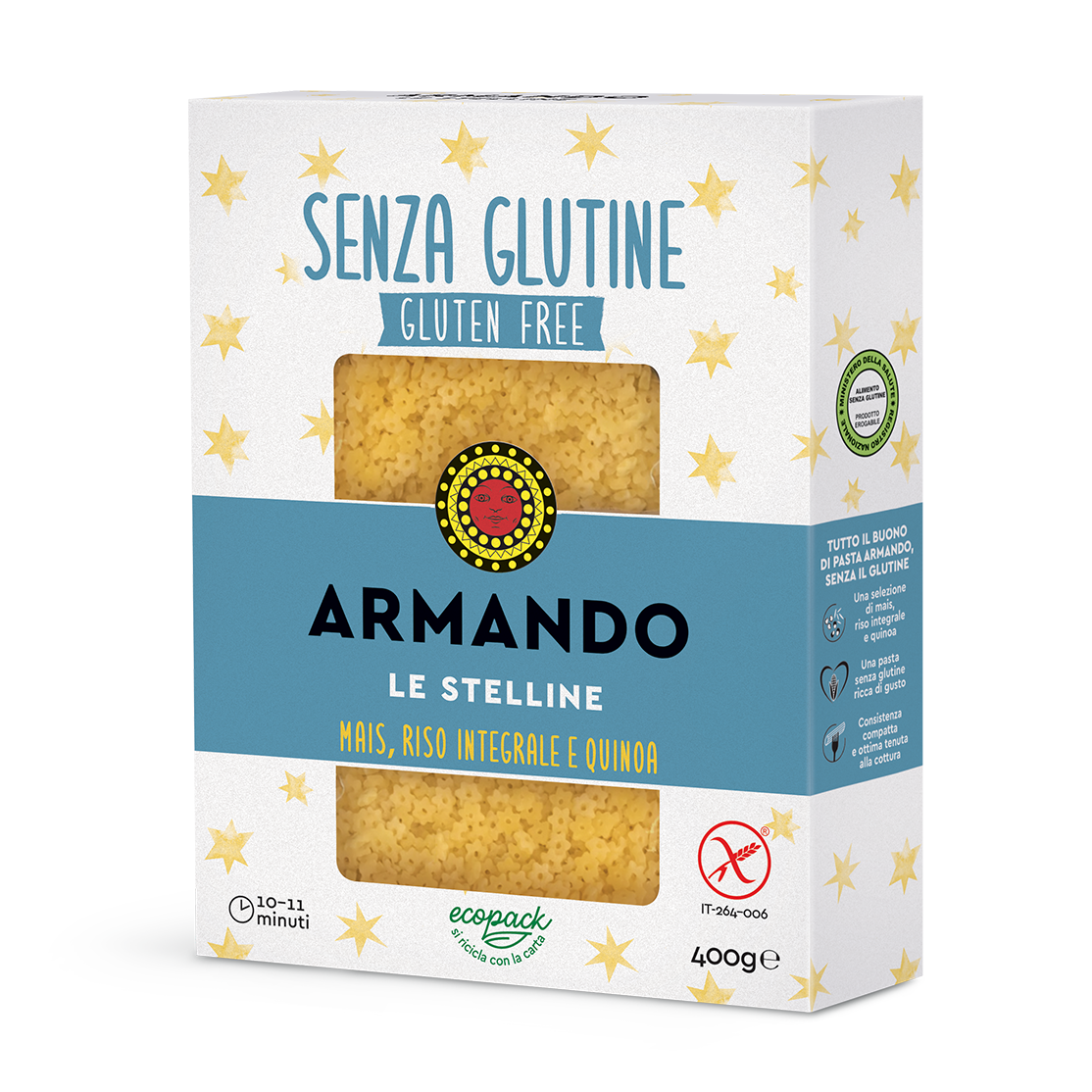 Stelline Senza Glutine 4,80 Kg. 12 x 400g